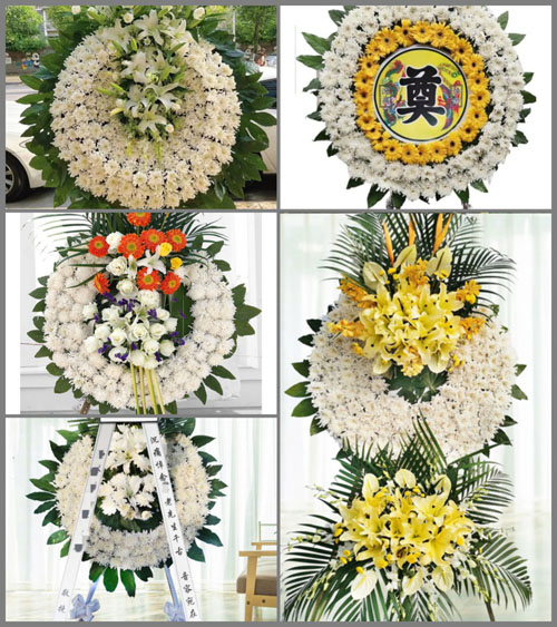 山东青岛黄岛区大场镇肖家洼四村花圈速递